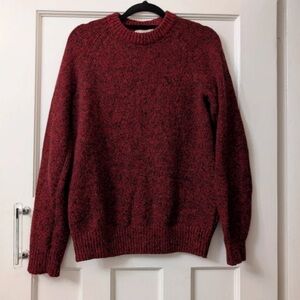 H&M Maroon Crewneck Sweater for Men